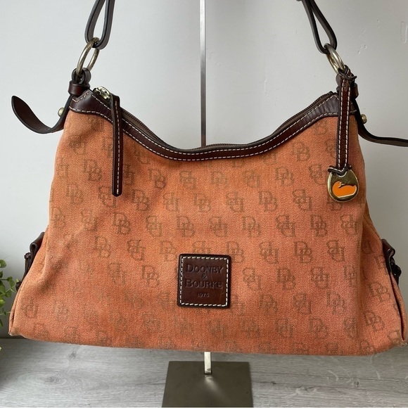DOONEY & Bourke Signature Monogram Single Strap Shoulder Bag - Picture 2 of 15